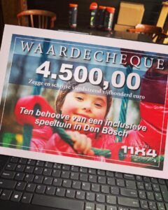 Opbrengst Padeltoernooi van Stichting 1184